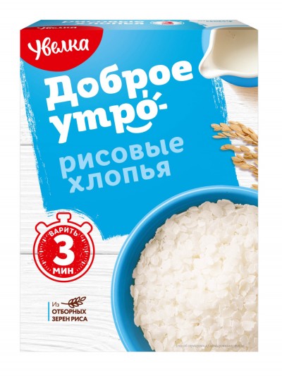 Увелка Хлопья рисовые 400г.