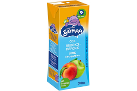 Сок Бонди бегемотик яблоко-персик 200 мл