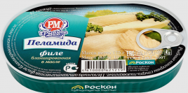Филе в масле Пеламида ж/б ключ Рыбное меню 175гр