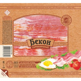Бекон с/к в/у нарезка 200гр Иней