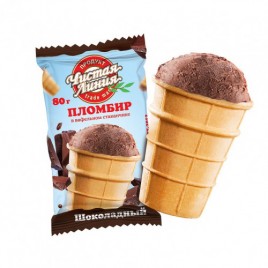 Морож.Ст/ваф Шокол"Чистая Линия" 80г
