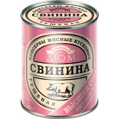 Свинина туш. высший сорт Любимый дом ж/б 338г