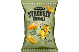 Чипсы "MiniFree" Луковые кольца курица гриль 45г