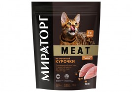 Корм для кошек Мираторг Meat из ароматной курочки 750 гр