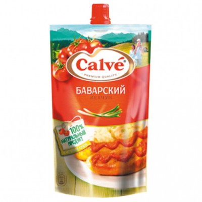 Кетчуп Кальве Баварский 350г с доз.