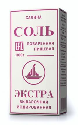 Соль Салина мелкая Экстра 1кг