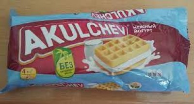 Венские вафли "Акульчев" с нежным йогуртом 140г