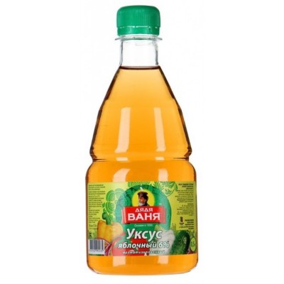 Уксус яблочный 6% Дядя Ваня 0,5л