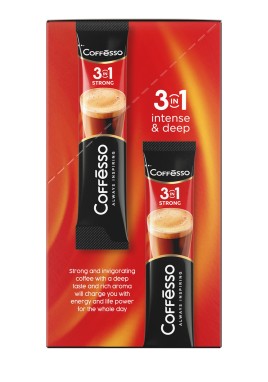 Кофе Coffesso Strong 3 в 1 в порц. пакетах 15гр