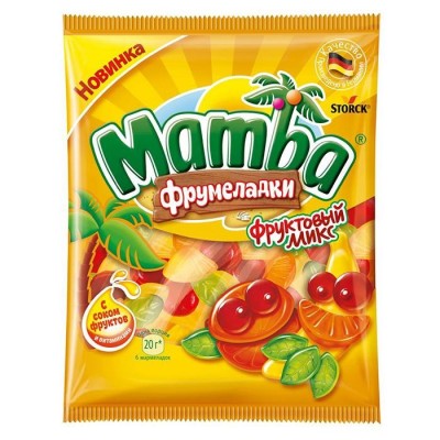 Жевательный мармелад Мамба Фрумеладки фруктовый микс 140гр