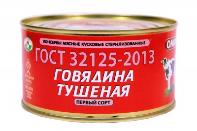 Говядина тушеная ГОСТ 325гр ж/б МК Оршанский