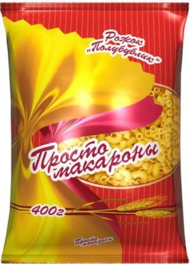 Полубублик Макаронные изделия Рожок 400г