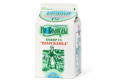 БЗМЖ Кефир Вологжанка 1% 470мл ВМК