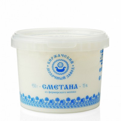 БЗМЖ Сметана 15% ГОСТ 450гр./КМЗ/