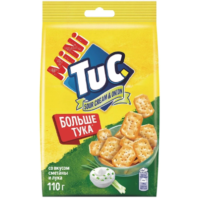 АКЦИЯ!!!Крекер Тук мини сметана лук 110гр