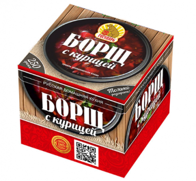 Борщ с курицей 250г Государь-суп
