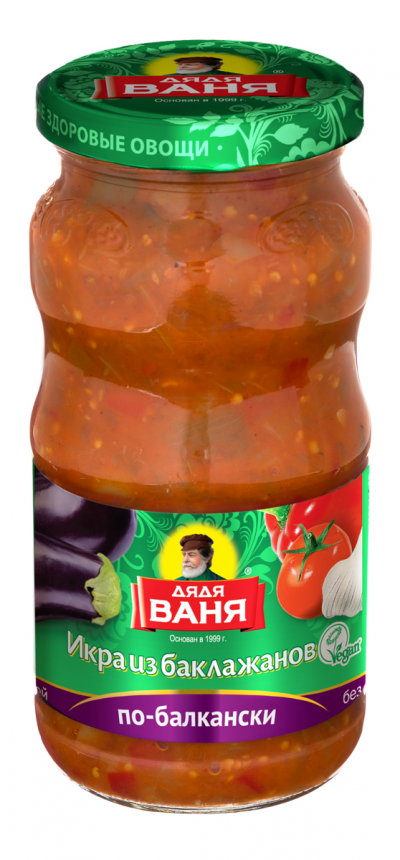Икра из баклажанов по-балкански 460гр.Дядя Ваня