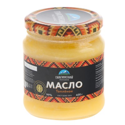 БЗМЖ Масло Топленое 400 г. ст.б./ Гиагинский