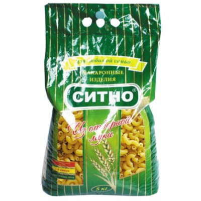 Ситно Макароны Рожки 5кг